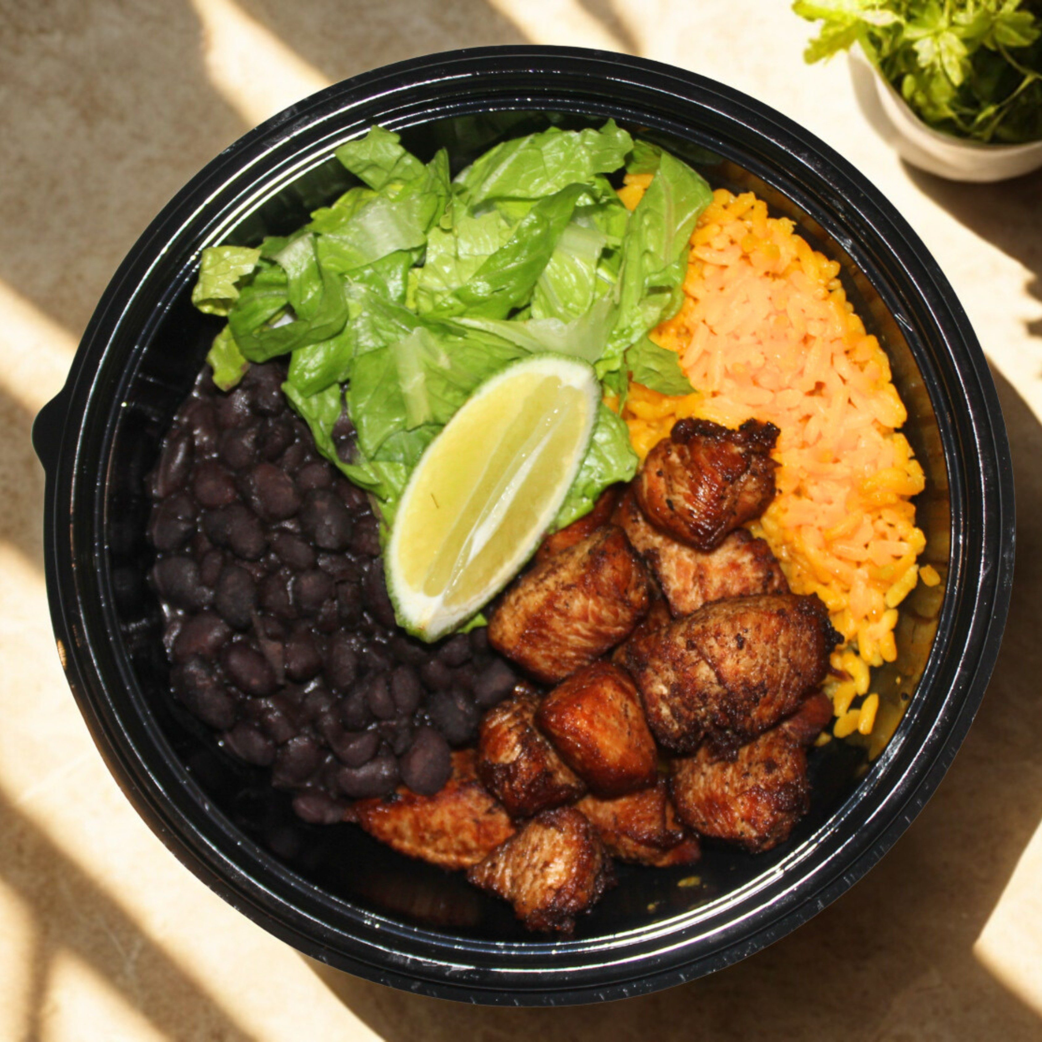 Chicken chunks  Bowl.