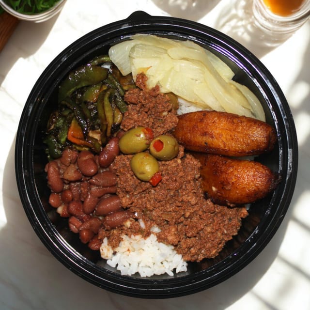 Ground beef Havana Bowl.