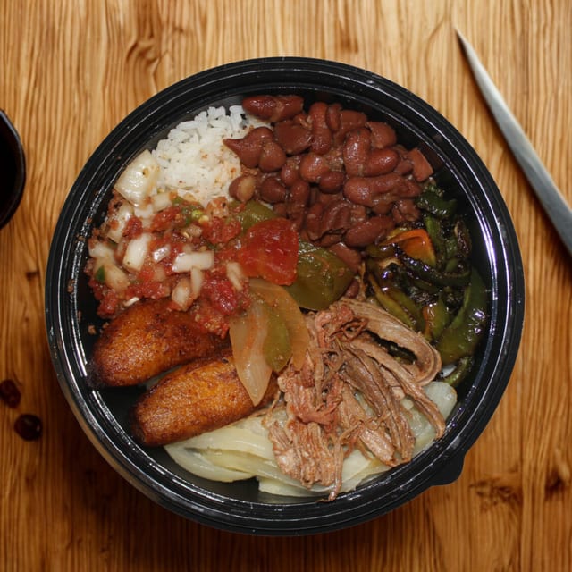 Ropa Vieja Beef Bowl.
